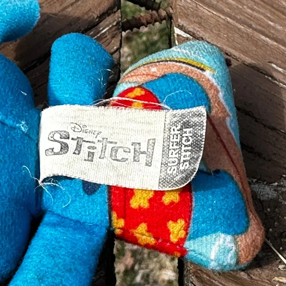 Disney Stitch Surfer Plush Small Blue 2002 McDonald's Lilo &‎ Stitch Toy